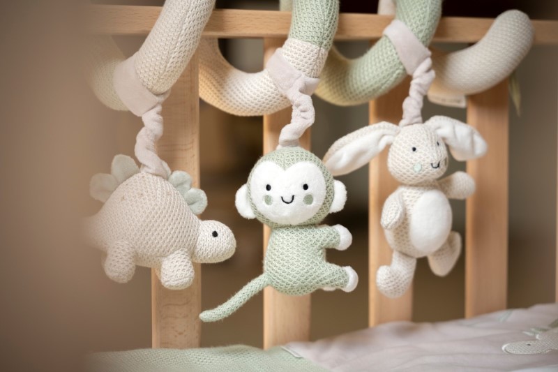 Baby's Only aktivity spirála Animals na postýlku a kočárek